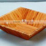 Square WOODEN/BAMBOO SALAD BOWL thumbnail-1