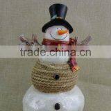 Wholesale Christmas Decorative Resin Snowman With Led Light thumbnail-1