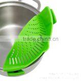 SNAP'N STRAIN New Style Better Strainer Filter Food Kitchen Silicone Strainer thumbnail-3