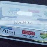 Rectangle Glass Food Containerwith Plastic Lid thumbnail-1
