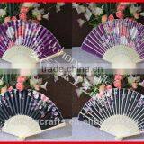 Chinese Bamboo Fabric Crafts Fan thumbnail-1