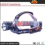 XQ41T6 T6 LED 1600lm Headlamp Power Camping Head Light Head Flashlight For Wholesale thumbnail-4
