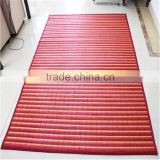 colored bamboo borded carpet