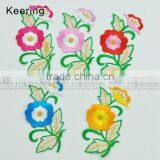 Hot Sale Clothing Flower Embroidery Patch Fabric Accessories Craft WEF-338 thumbnail-2