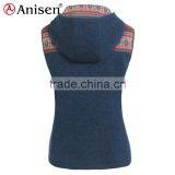 Plus Size Clothing Polyester Fleece Hooded Women Vest thumbnail-6