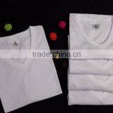 V Neck Polyester T-shirt Men Size Sublimation Blank Sublifashion thumbnail-1