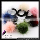 CX-E-07 Mink Fur Ball Elastic Hair Band/Hair Accessories thumbnail-1