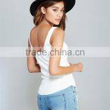 Factory Wholesale Casual Lady Stringer Hot Girls in Tight Tank Tops thumbnail-3