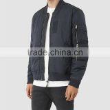 MGOO High Quality Covered Zip Up Bomber Jackets For Men Silver Zippers Long Sleeves Padded Winter Jackets thumbnail-4