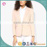 Latest Blazer Design Women Office Lady Pink Custom OEM Jacket, Woman Clothing thumbnail-1