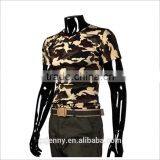 Wholesale Green Black Printing Short Sleeve Army Camo Tee Shirt thumbnail-2