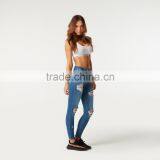 Women Skinny Rips Jeans 2017 thumbnail-4