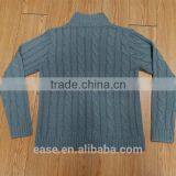 Men Cardigan Cable Knit Sweater With Hidden Zipper Closure thumbnail-2