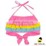 New Model Children Colorful Ruffle Separable Rainbow Little Girl Cake Dress Swimwear Beach Mini Skirt thumbnail-4