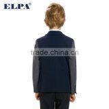 ELPA 2016 Fashion Hot Sale Dark Blue China Manufacture Casual Kids Blazer With Gray Sleeve thumbnail-4