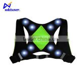 Absolute safe LED light up vest with aluminite reflective lining