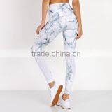 Stretchy Tie Dye Workout Sweat Suit for Women Crop Tank Top and Leggings thumbnail-6