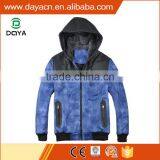 Wholesale Men's Hot Sale Fashion Wool/PU Hoody Jackets thumbnail-1