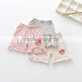 Wholesale Striped Ruffle Shorts for Little Girls thumbnail-1