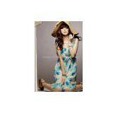 Hot Selling Korea Trendy Style Womens Chiffon Dress,Printed Dress thumbnail-1
