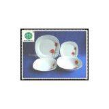 19pcs Square Porcelain Decal Dinnerware Sets thumbnail-2