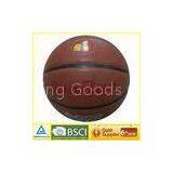 Dark Brown Durable Laminated Basketball Official Size , Indoor Basketball Official Ball