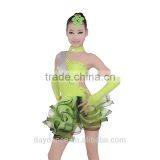 Girls Kids Ballroom Latin Competition Dress Fluffy Skirt Children Latin Dance Costumes thumbnail-2