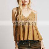 Woman Babydoll Open Bra Top Design Fashion Embroidered Cami thumbnail-4