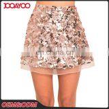 Hot Sale Latest Style Design High Waist Short Women Skirts A Shape Sequin Mini Lady Skirt thumbnail-4