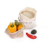 High performance customized eco-friendly reusable grocery mesh drawstring net bags