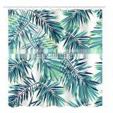 Printed Bathroom Shower Curtain, Hookless Waffle Fabric Shower Curtain for Bathroom thumbnail-2