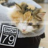 Wholesale Factory Grey Fabric Felt Fluffy Velvet Pet Dog Cat Bed Cave Nests House thumbnail-6