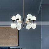 Новый дизайн, современный стиль, диммируемый стеклянный потолочный люстра для гостиной thumbnail-4