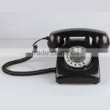 black rotary decorative old-fashioned telephone