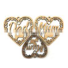 Animal Shape Wooden Christmas Decorative Hanging Felt Ornament for Events Hanging Christmas Ornaments Laser Cut thumbnail-4