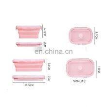 Customized Camping Eco Friendly Container Reusable Airtight Kitchen Silicon Food Storage thumbnail-3