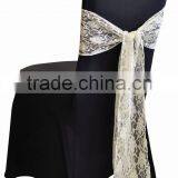 New Arrival Lace Chair Sashes White for Wedding thumbnail-1