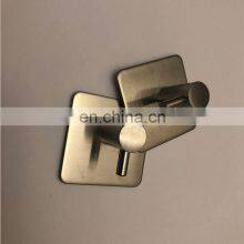 Custom Chromed Stainless Steel Adhesive Hook Permanent or Removable Adhesive Hook thumbnail-4