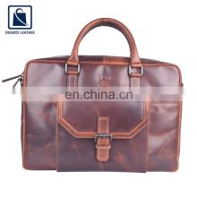 30 X 39 X 8 Cm Custom Size Cotton Lining Genuine Leather Briefcase Office Laptop Bag for Men at Competitive Price