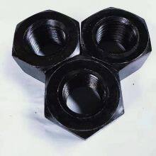 Carbon Steel Hexagon Lock Nut Black Oxide Plating / M3 M8 M12 Hex Nut thumbnail-2
