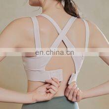 Lulu Sports Bra Female Shockproof Running Together to Wear Beautiful Back Yoga Vest Outside Europe and the United States High st thumbnail-3