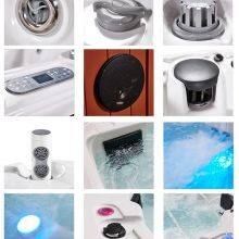Round Modern Design Free Standing Outdoor Hydrotherapy Massage SPA Bath Hot Tub Acrylic Whirlpool Massage Bathtub thumbnail-6