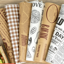 High Quality Sandwich Wrapping Paper Burgers With Printed Hamburger Foil Wrap Sheets thumbnail-4