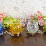 Colorful Round Glass Candle Holders for Wedding