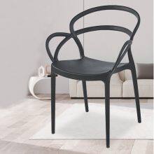 Modern Stacking PP Outdoor Dining Plastic Chairs thumbnail-5