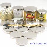74mm Shiny Nickle Candle Lid thumbnail-3