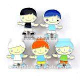 Boys Cartoon Enamel Slide Charm 8mm inner Width Wholesale