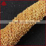 14 Inch 14K Wholesales Designs Stainless Steel Mens Jewelry Figaro Chains Link Necklace thumbnail-6