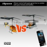 Promotion products! 3CH iPhone control combat helicopter with dongle