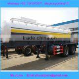 Tri Axle Acetic Acid Aluminium Alloy 35cbm Chemical Liquid Tanker Semi Trailer,35 Ton Chemical Liquid Tank Semi Trailer thumbnail-3